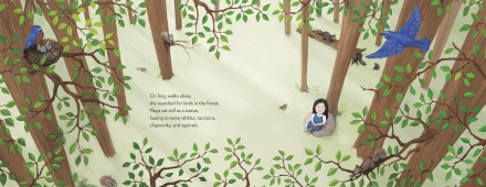 celebrate-picture-books-picture-book-review-maya-lin-artist-architect-of-light-and-lines-in-forest