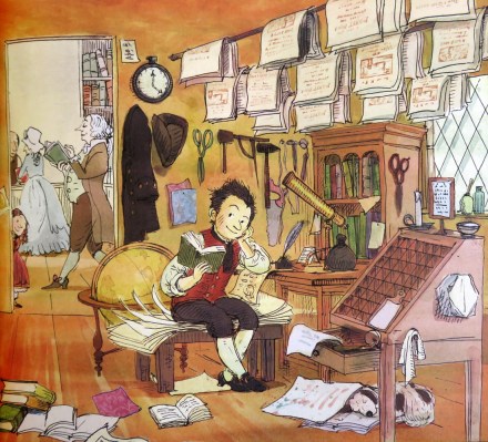 celebrate-picture-books-picture-book-review-balderdash!-john-newbery-and-the-boisterous-birth-of-children's-books-newbery's-shop