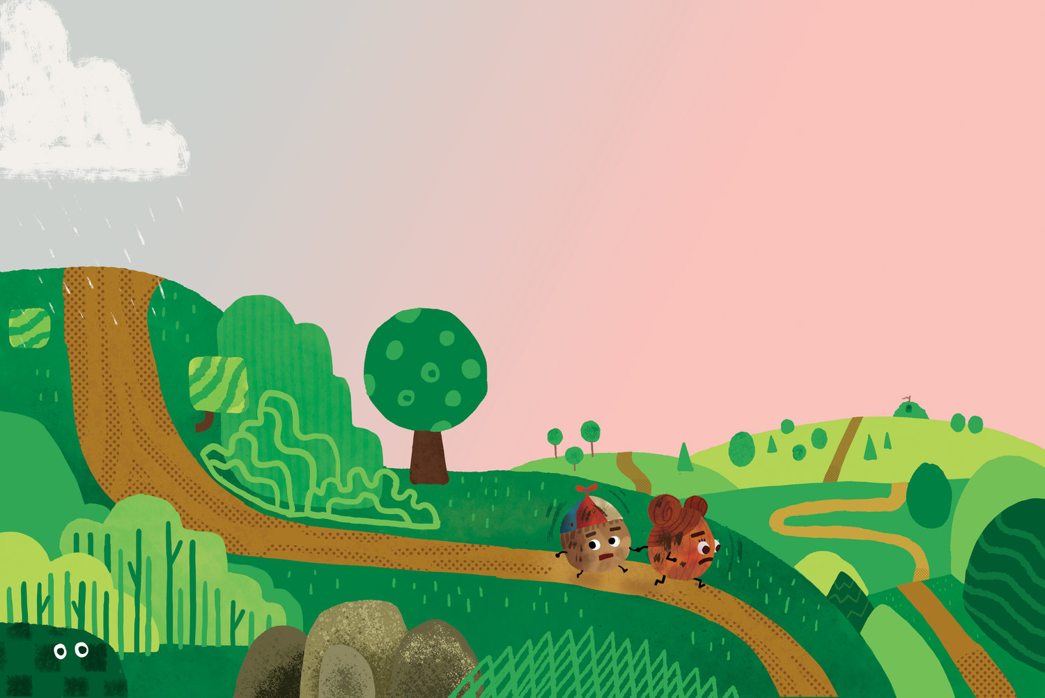 celebrate-picture-books-picture-book-review-the-nuts-keep-rolling-walking-on-path