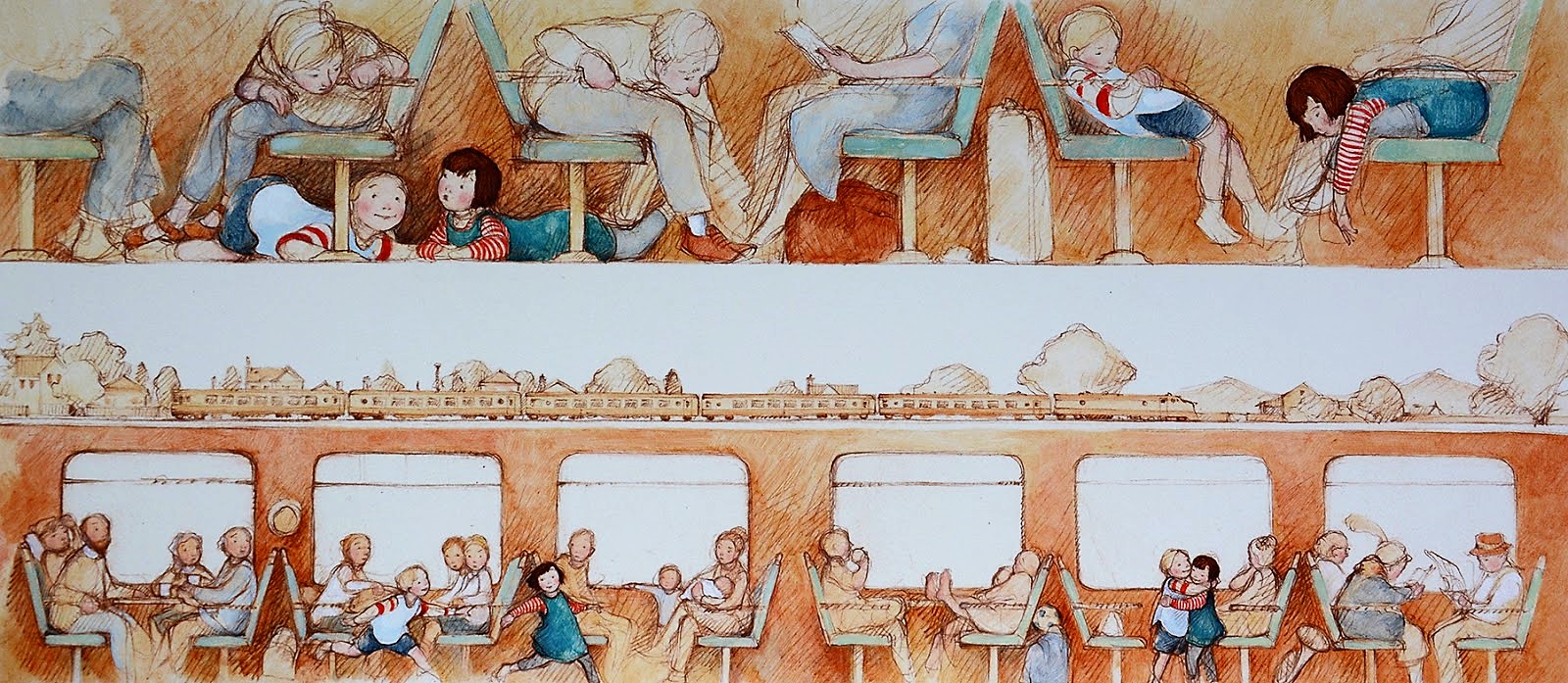 celebrate-picture-books-picture-book-review-Molly-and-Mae-train-car-interior