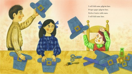 celebrate-picture-books-picture-book-review-sharing-the-bread-an-old-fashioned-thanksgiving-story-pilgrim-hats