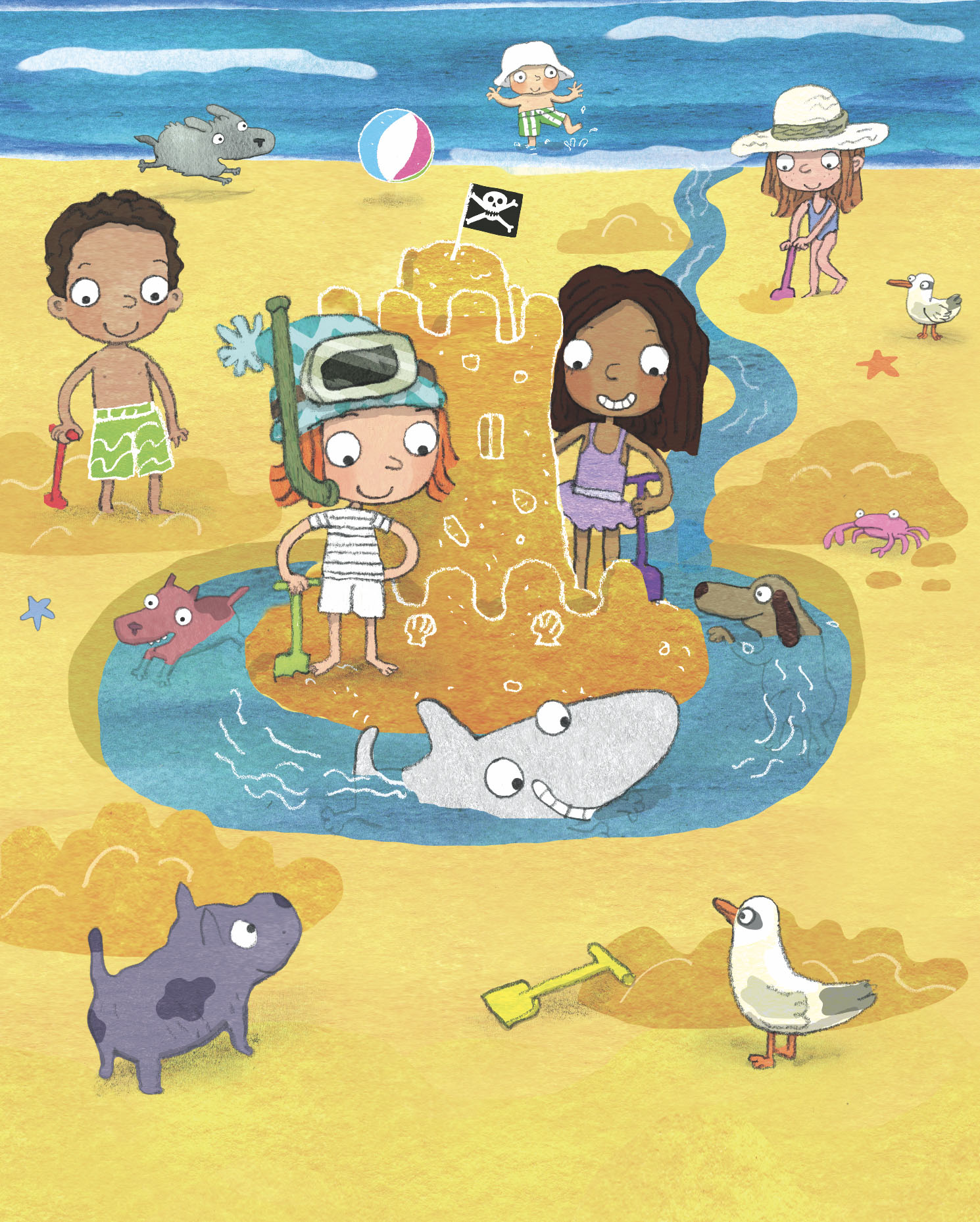 celebrate-picture-books-picture-book-review-shark-dog-beach-fun