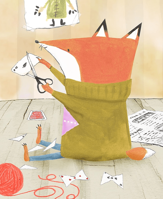 celebrate-picture-books-picture-book-review-argyle-fox-cutting-cards