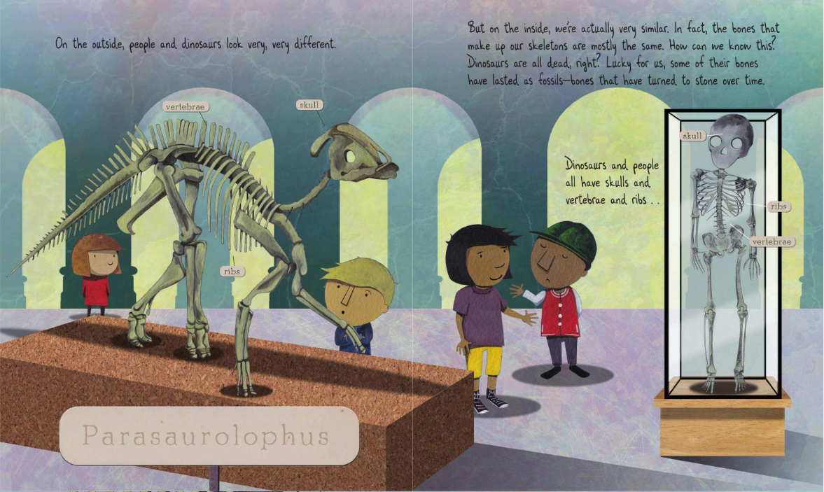 celebrate-picture-books-picture-book-review-fossil-by-fossil-parasaurolophus