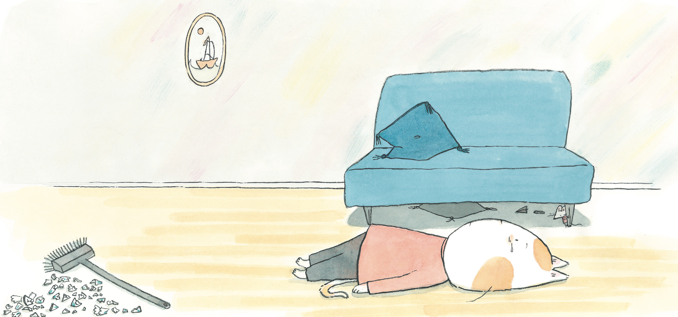 celebrate-picture-books-picture-book-review-tea-with-oliver-lying-on-floor