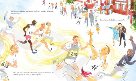 celebrate-picture-books-picture-book-review-the-girl-who-ran-young-Boston-marathon-all-men