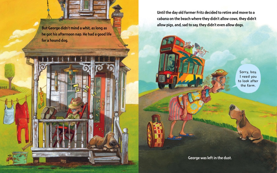 celebrate-picture-books-picture-book-review-george-the-hero-hound-cover-house