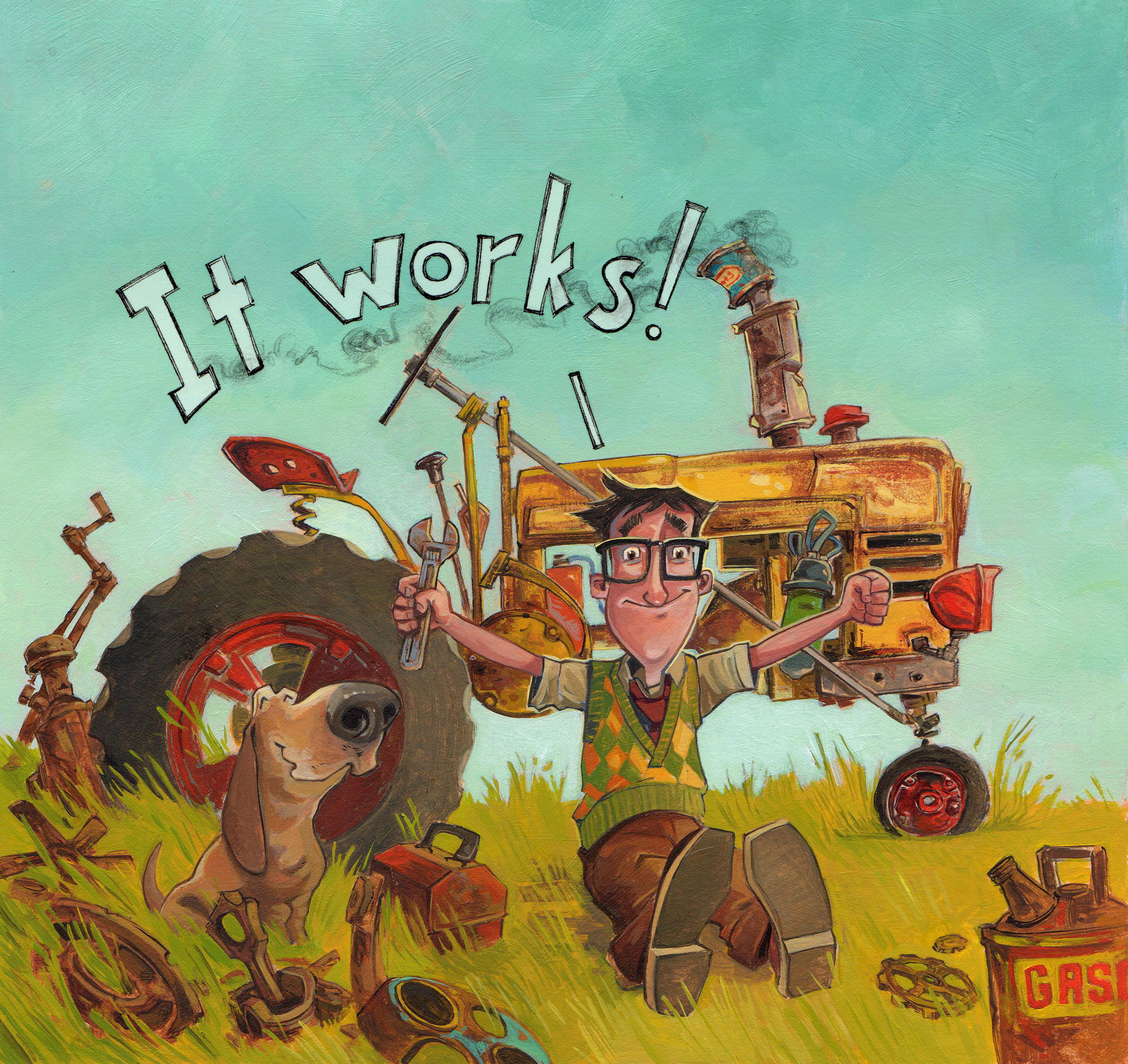 celebrate-picture-books-picture-book-review-george-the-hero-hound-cover-tractor-works