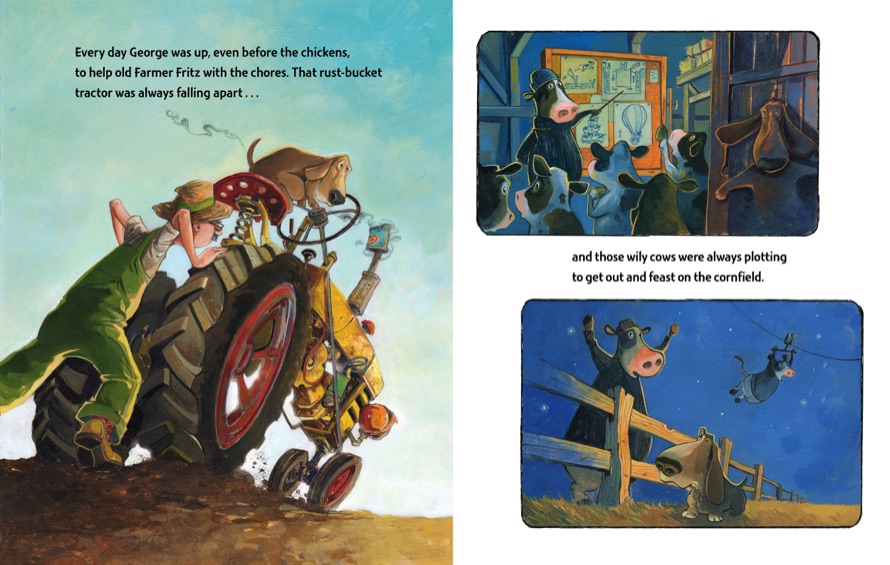 celebrate-picture-books-picture-book-review-george-the-hero-hound-tractor