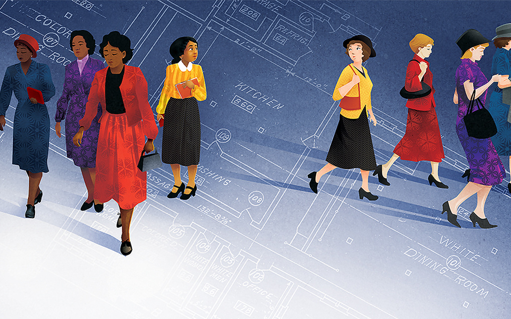celebrate-picture-books-picture-book-review-hidden-figures-the-true-story-of-four-black-women-and-the-space-race-separate-offices
