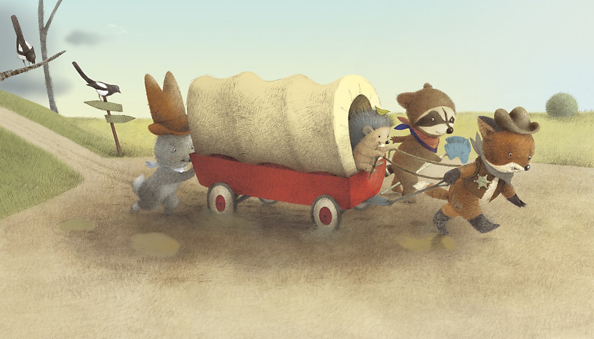 celebrate-picture-books-picture-book-review-red-wagon-conestoga-wagon