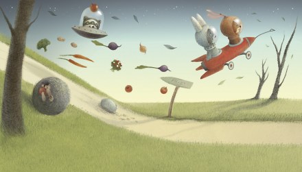 celebrate-picture-books-picture-book-review-red-wagon-rocket-ship