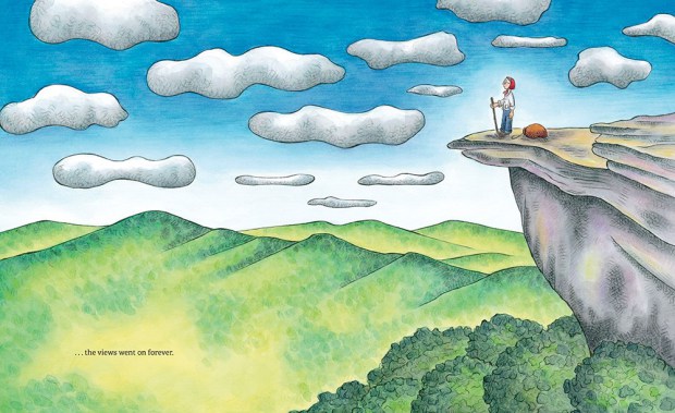 celebrate-picture-books-picture-book-review-grandma-gatewood-hikes-the-appalachian-trail-vista