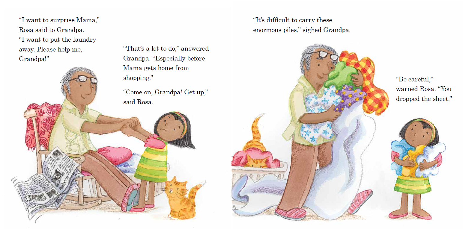 celebrate-picture-books-picture-book-review-rosa's-very-big-job-rosa-pulling-grandpa