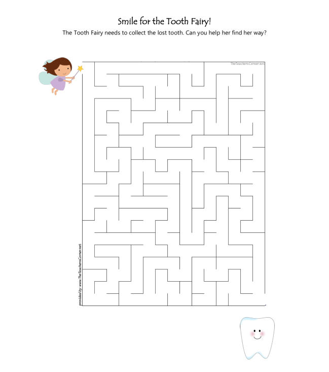 celebrate-picture-books-picture-book-review-Smile-for-the-tooth-fairy-maze