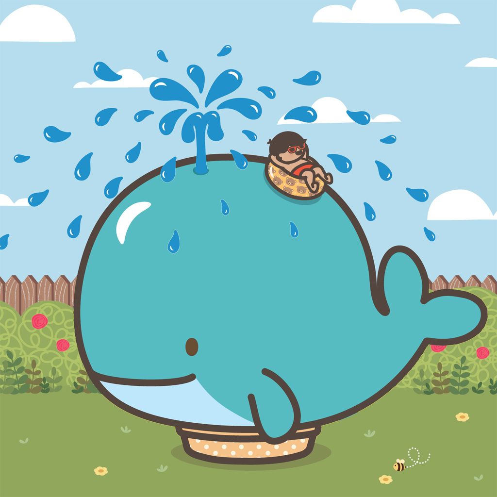 celebrate-picture-books-picture-book-review-the-whale-in-my-swimming-pool-sliding-down-whale