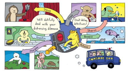 celebrate-picture-books-picture-book-review-betty's-burgled-bakery-Gumshoe-Zoo-control-board