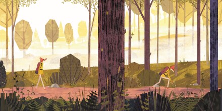 celebrate-picture-books-picture-book-review-the-golden-glow-wildflowers-on-path