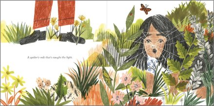 celebrate-picture-books-picture-book-review-tiny-perfect-things-spider-web