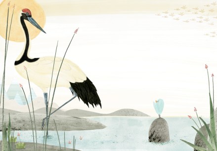 celebrate-picture-books-picture-book-review-the-blue-songbird-crane