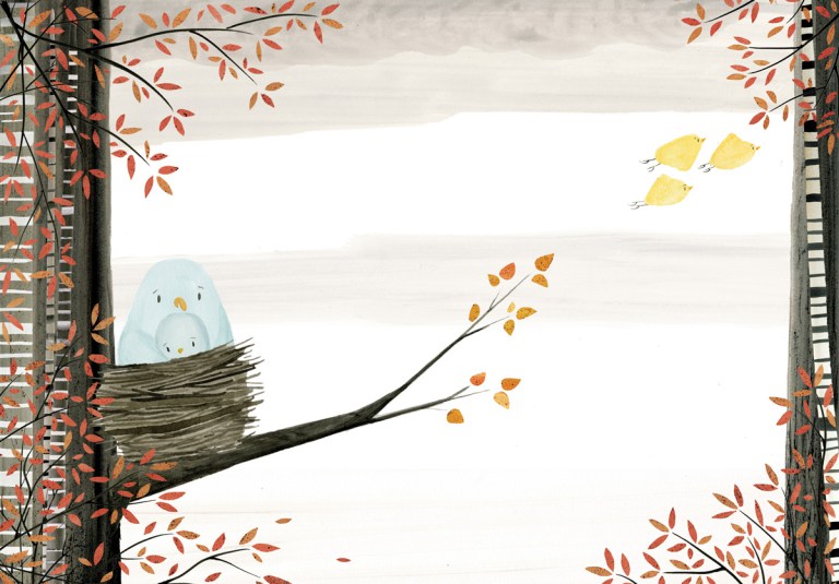 celebrate-picture-books-picture-book-review-the-blue-songbird-cuddling-with-mother