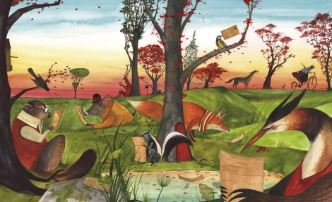 celebrate-picture-books-picture-book-review-the-lonely-mailman-animals