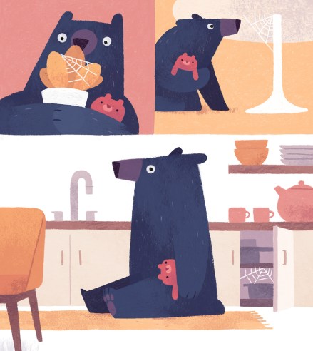 celebrate-picture-books-picture-book-review-bear's-scare-webs