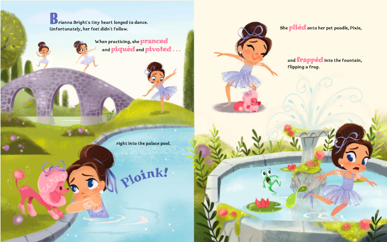 celebrate-picture-books-picture-book-review-brianna-bright-ballerina-knight-discovers-into-pool