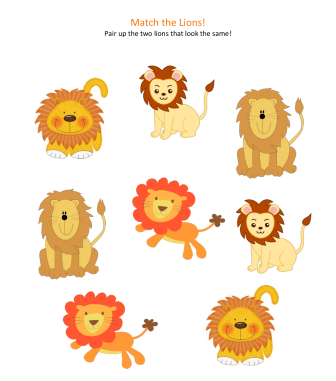 celebrate-picture-books-picture-book-review-Match-the-Lions-activity