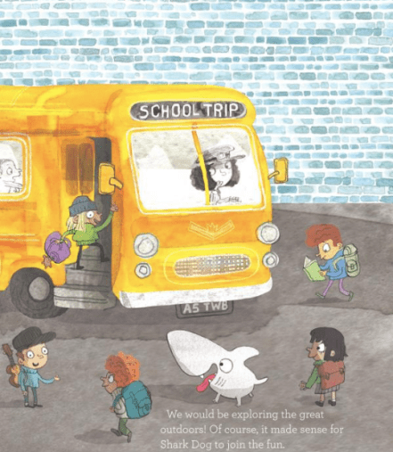 celebrate-picture-books-picture-book-review-shark-dog-and-the-school-trip-rescue-bus
