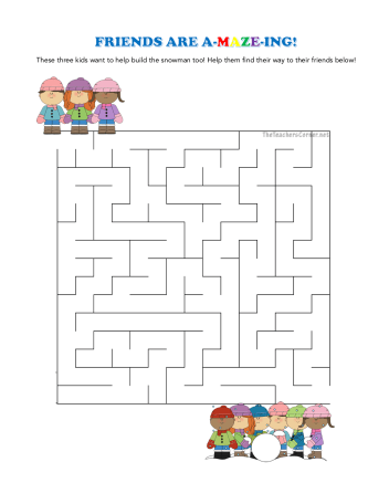 celebrate-picture-books-picture-book-review-friends-are-a-maze-ing-winter-maze-puzzle