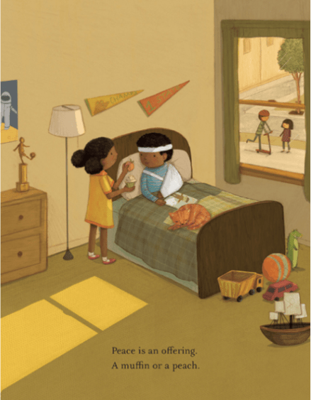 celebrate-picture-books-picture-book-review-peace-is-an-offering-broken-arm