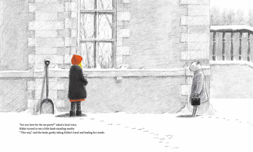 celebrate-picture-books-picture-book-review-the-tea-party-in-the-woods-lamb-meets-kikko