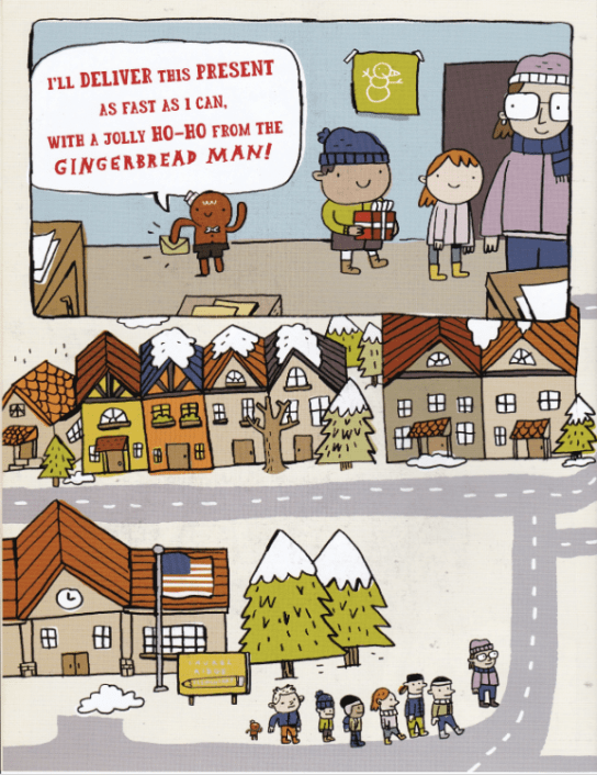 celebrate-picture-books-picture-book-review-the-gingerbread-man-loose-at-christmas-into-town