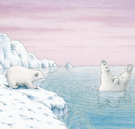 celebrate-picture-books-picture-book-review-the-little-polar-bear-diving