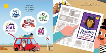 celebrate-picture-books-picture-book-review-sunny's-tow-truck-saves-the-day-tow-truck-operators