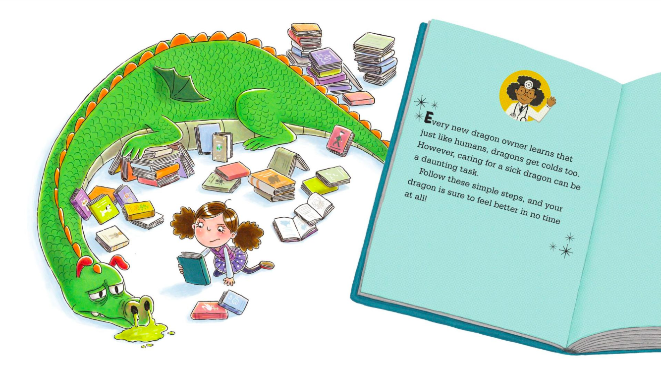 celebrate-picture-books-picture-book-review-dragons-get-colds-too-sick