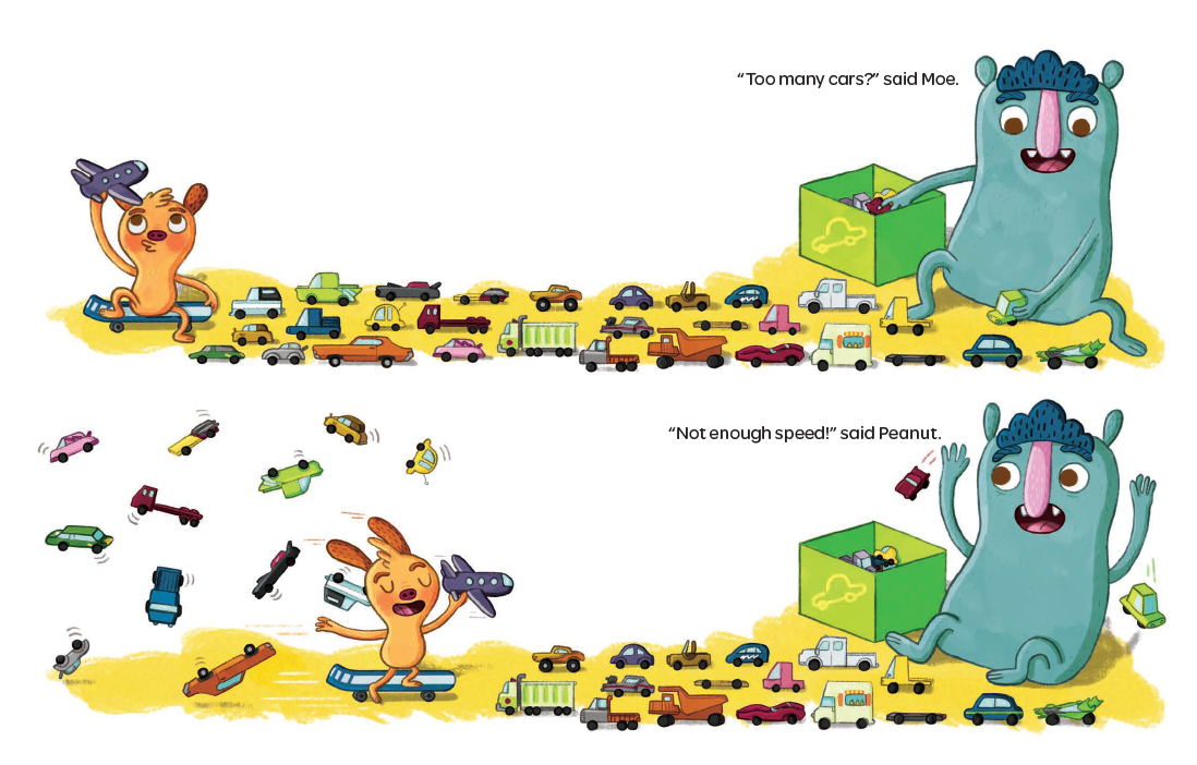 celebrate-picture-books-picture-book-review-too-much-not-enough-cars