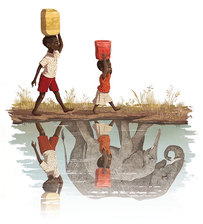 celebrate-picture-books-picture-book-review-our-elephant-neighbors-fetching-water