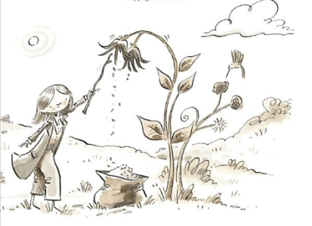 celebrate-picture-books-picture-book-review-rose's-garden-gathering-seeds