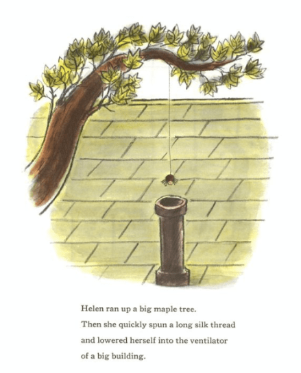 celebrate-picture-books-picture-book-review-be-nice-to-spiders-roof