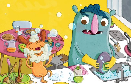 celebrate-picture-books-picture-book-review-too-much-not-enough-washing-dishes