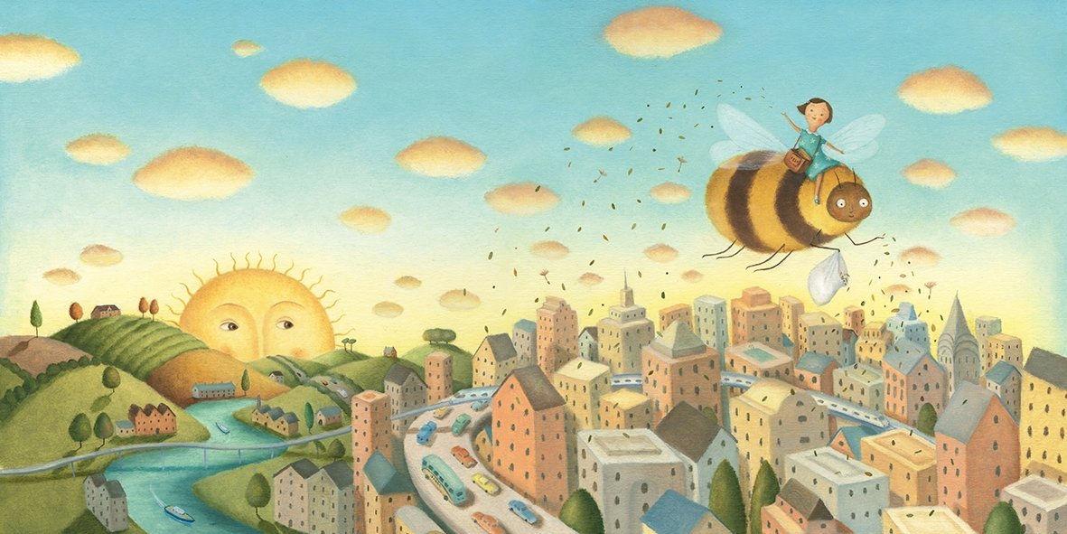 celebrate-picture-books-picture-book-review-bee-and-me-scattering-seeds