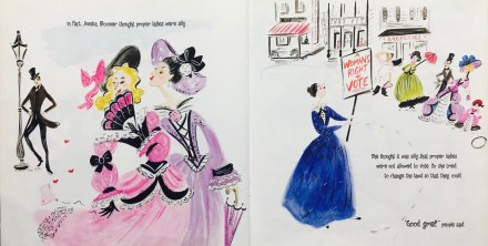 celebrate-picture-books-picture-book-review-you-forgot-your-skirt-amelia-bloomer-votes