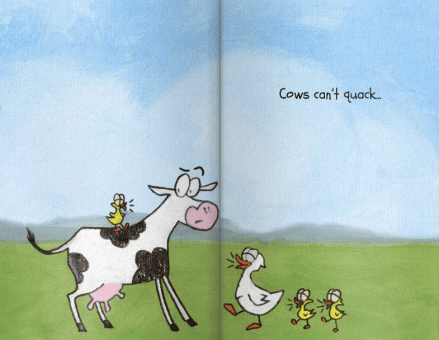 celebrate-picture-books-picture-book-review-cows-can't-spin-silk-quack