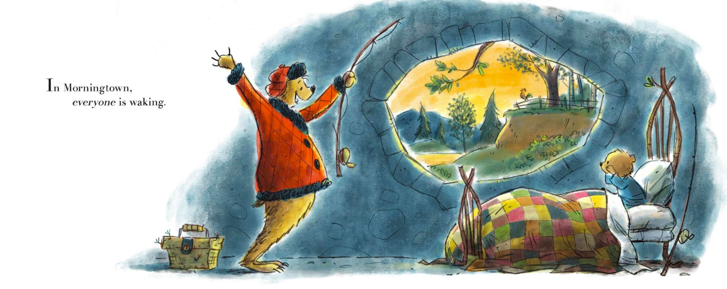 celebrate-picture-books-picture-book-review-welcome-to-morningtown-waking-up