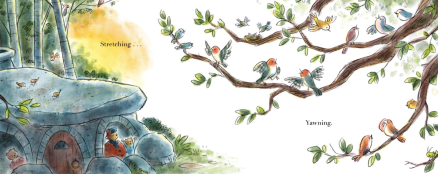 celebrate-picture-books-picture-book-review-welcome-to-morningtown-stretching