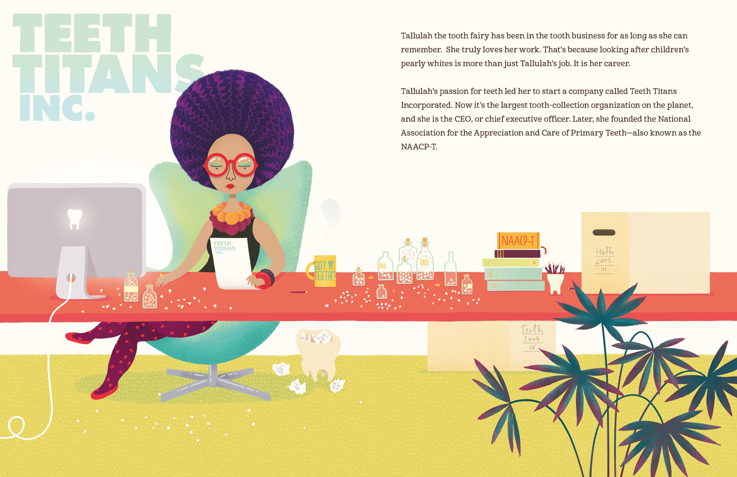 celebrate-picture-books-picture-book-review-tallulah-the-tooth-fairy-CEO-office