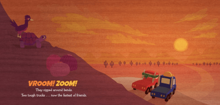 celebrate-picture-books-picture-book-review-two-tough-trucks-sunset