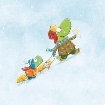 celebrate-picture-books-picture-book-review-croc-and-turtle-snow-fun-uphill